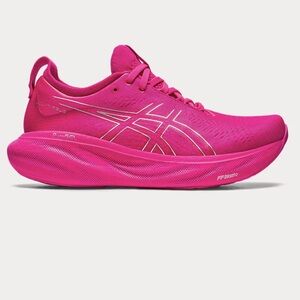 Asics Gel Nimbus 25 Womens Pink Rave/Pure Silver Sz 9 1012B356-701 New No Box